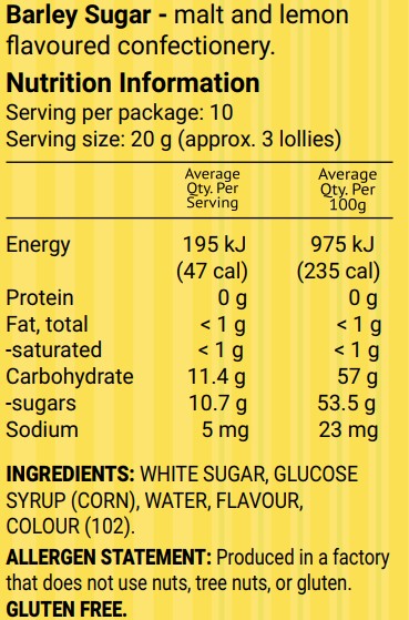 Barley Sugar 200g
