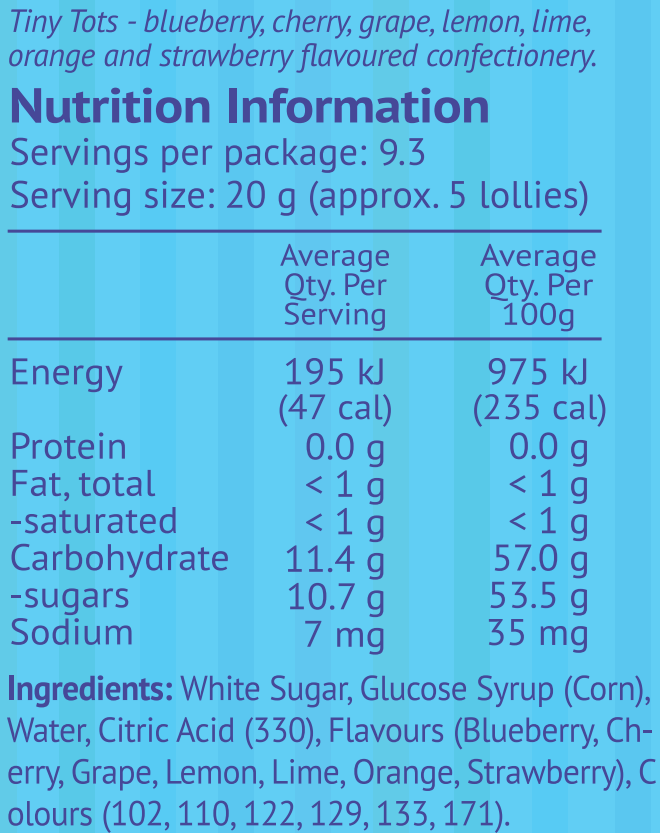 Tiny Tots 190g