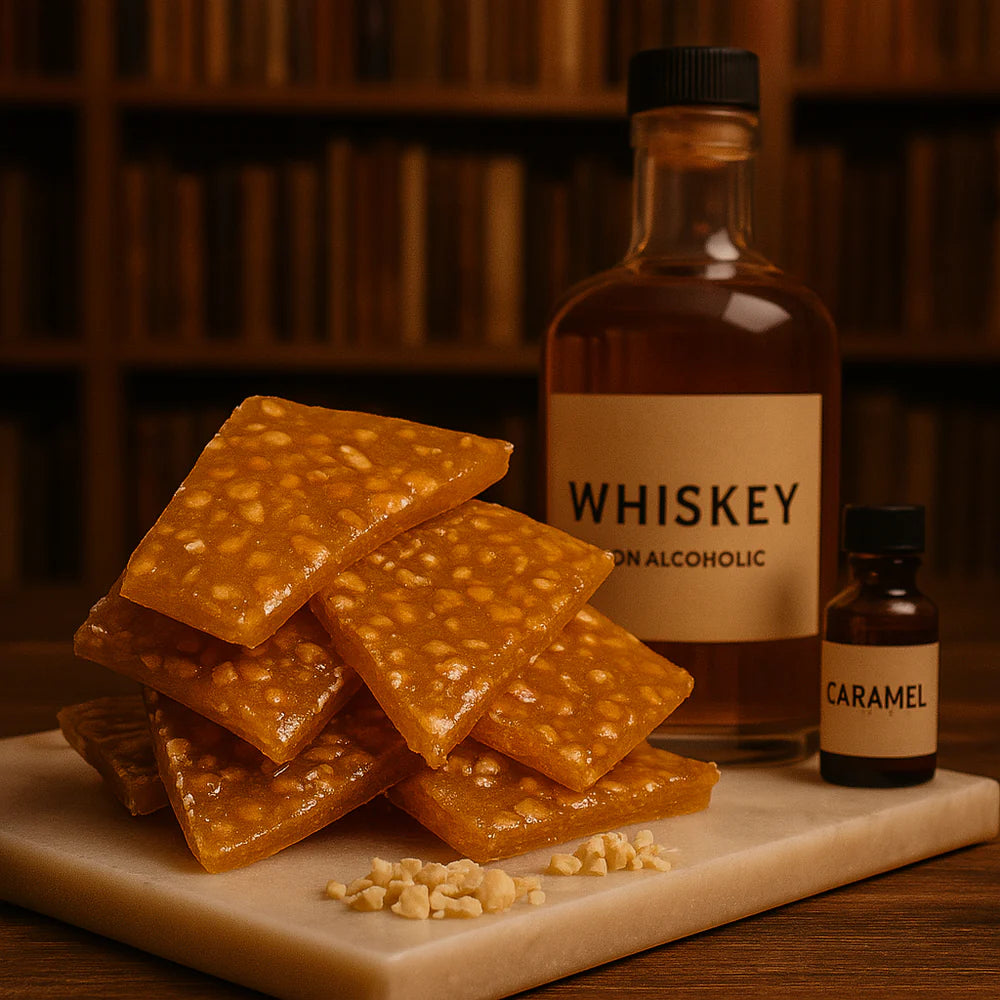 Whiskey, cashew and caramel brittle 150g (Pre order arriving 16/9)