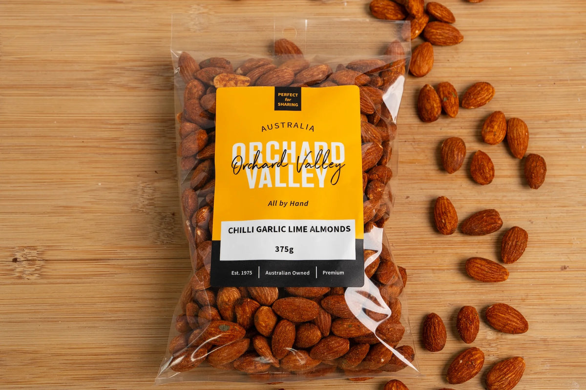 Australian Chilli Lime Garlic Almonds 375g