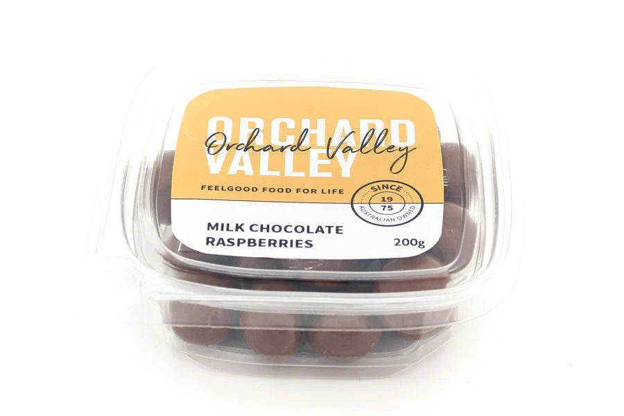 Milk Chocolate Raspberries 200g