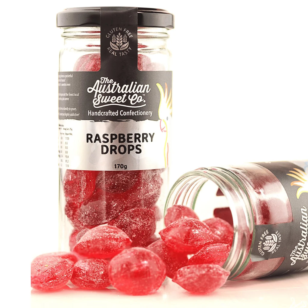 Raspberry Drops 170g (Pre Order arriving 16/9)