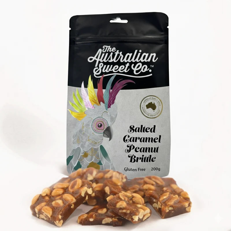 Salted Caramel Peanut Brittle 200g (Pre order arriving 16/9)