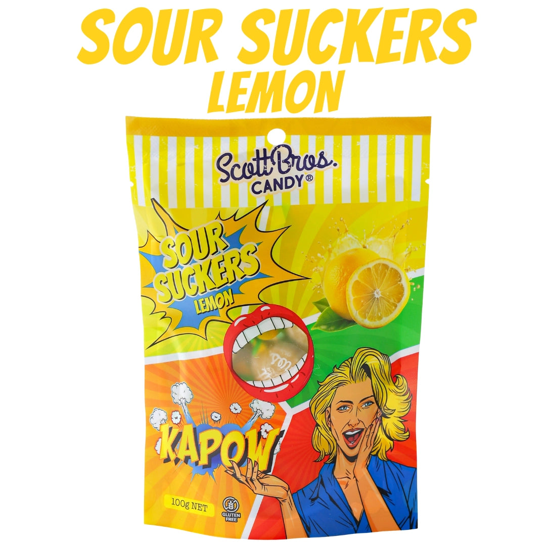 Sour Suckers Lemon